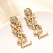 Small fragrant diamond pearl earrings