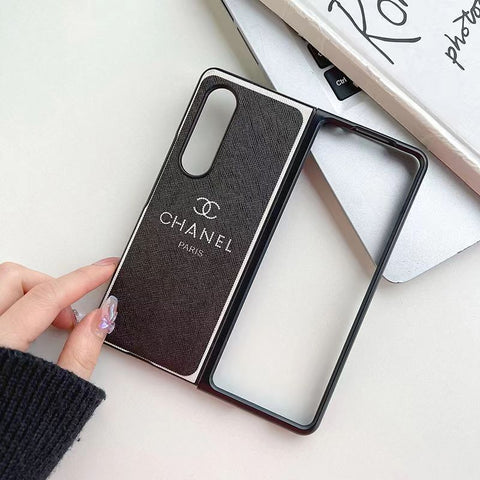 Luxury  Diamond leather CC phone case For Samsung Z fold