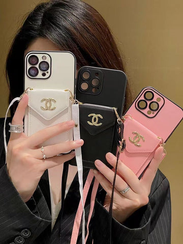 New Luxury  Insert card Crossbody phone case for iPhone