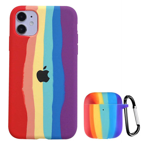 Rainbow Phone Case + AirPods Case