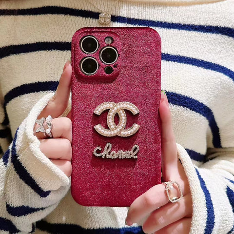 Luxury  Rhinestone velvet phone case for iphone