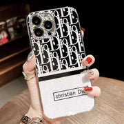 Diamond letter electroplating phone case