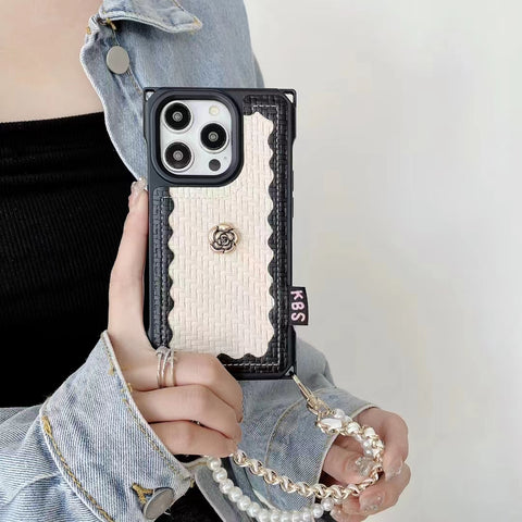 Luxury Pearl Chain phone case for iphone