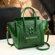 New Luxury Crocodile pattern cowhide Handbag