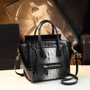 New Luxury Crocodile pattern cowhide Handbag