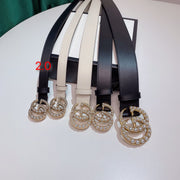 New Luxury pearl GC cowhide belt