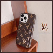 Luxury leather card case phone case for iphone