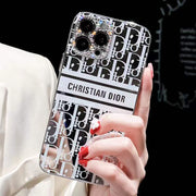 Diamond letter electroplating phone case