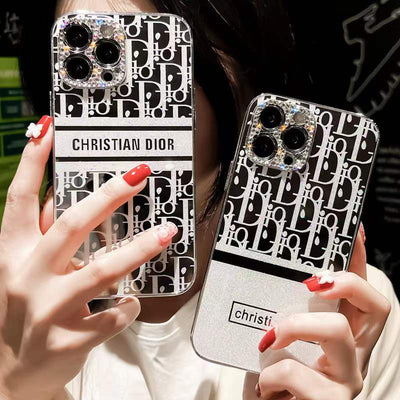 Diamond letter electroplating phone case