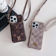 Luxury  Leather card  phone case for iphone