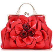 New Fashion Flower cowhide Handbag