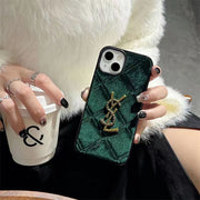 Autumn and Winter Golden Velvet  phone case for iPhone