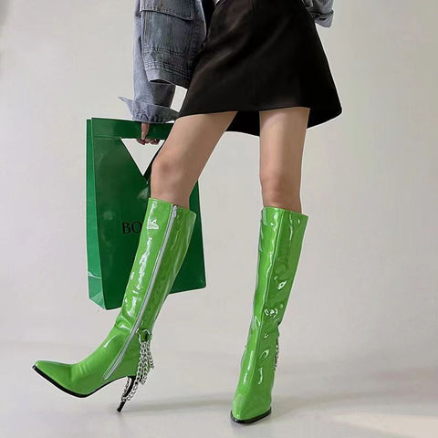 New Fashion Pointed sexy High Heel Long boots