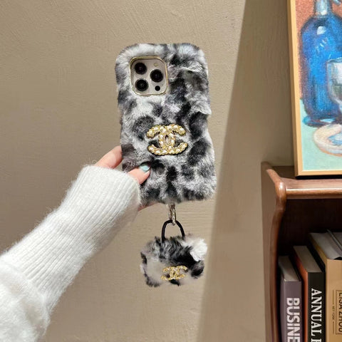 New Luxury CC Plush Pendant phone case for iphone