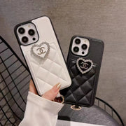 Luxury CC Leather card  phone case for iphone