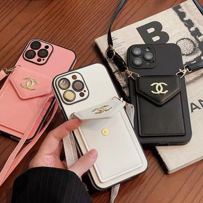 New Luxury  Insert card Crossbody phone case for iPhone