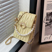 New Luxury Pearl Chain crossbody Universal phone bag