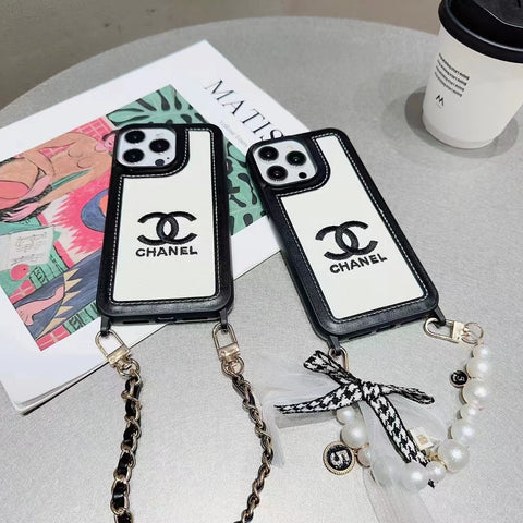 Luxury pearl chain phone case for iphone