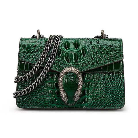 New Retro crocodile pattern cortex Handbag