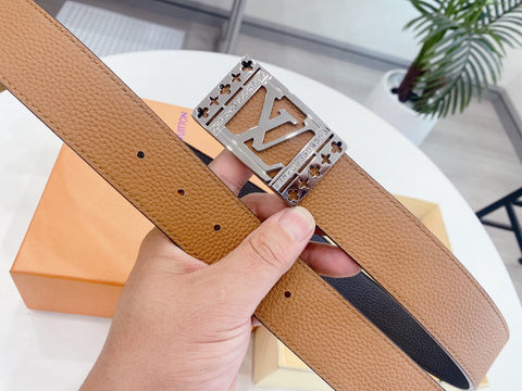 New Luxury VL diamond cowhide belt