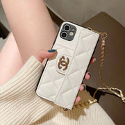 New Luxury CC  Insert card chain phone case for iPhone