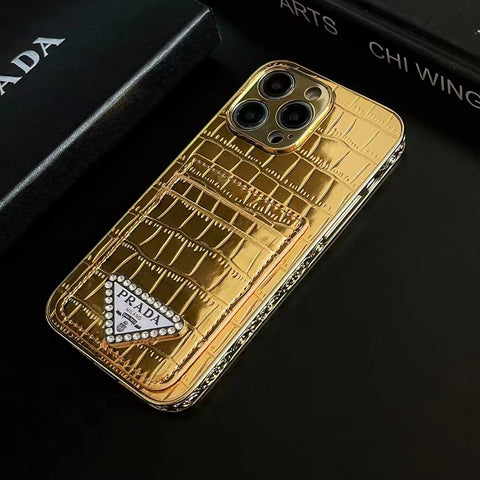 Luxury  Diamond Leather phone case for iphone