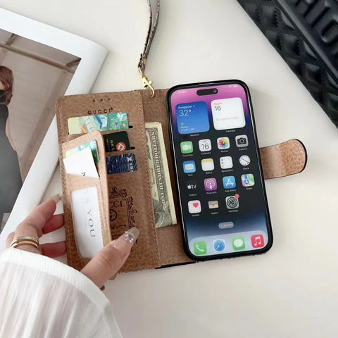 Luxury  Leather card  phone case for iphone