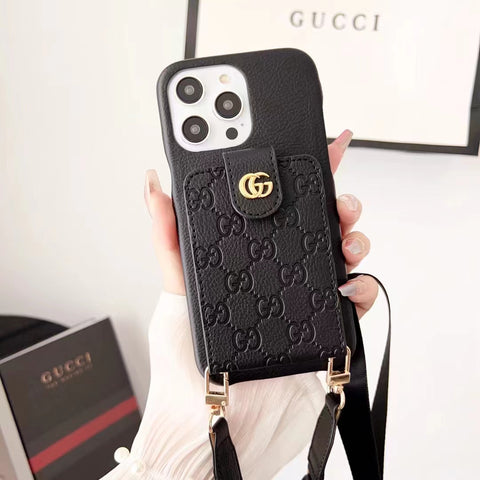 Luxury Leather card  phone case for iphone