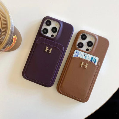 Luxury Insert card  phone case for iPhone