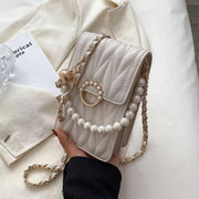 New Luxury Pearl Chain crossbody Universal phone bag