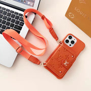 Luxury VL Leather card  phone case for iphone