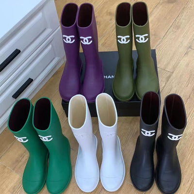 New Fashion oiled or rubber boots for wet weather Short Boots