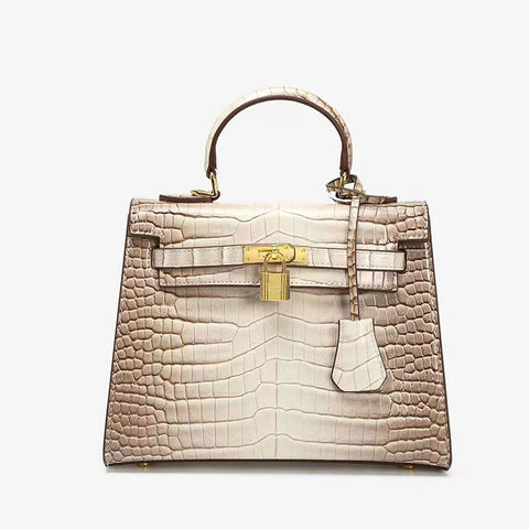 New Luxury crocodile pattern cortex Handbag