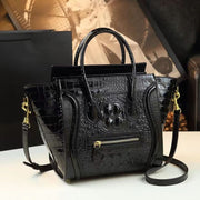 New Luxury Crocodile pattern cowhide Handbag