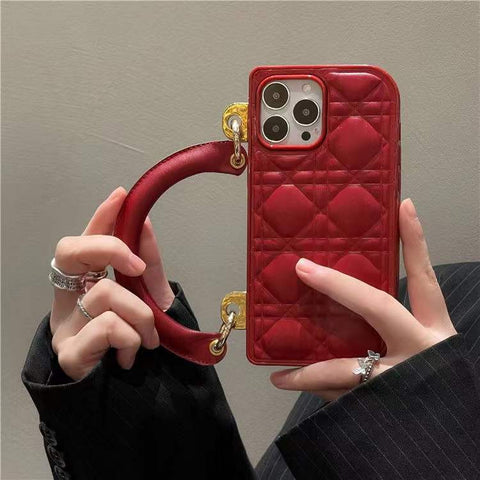 Luxury handbag style phone case