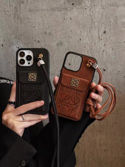 Luxury  Leather card  phone case for iphone