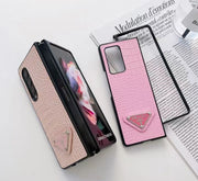 Luxury  Diamond leather phone case For Samsung Z fold