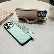 Diamond Wrist strap phone case