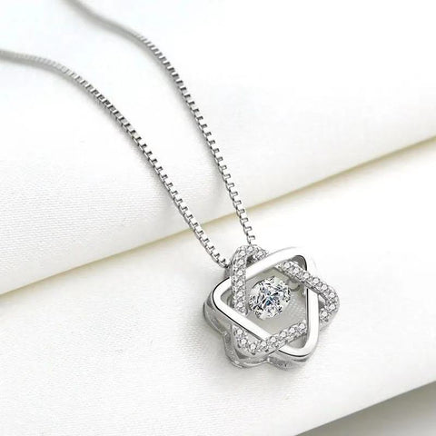 95 sterling silver necklace female ins clavicle pendant