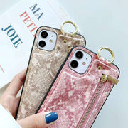 Snake Pattern Wallet Phone Case