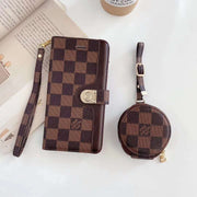 Genuine Leather Multifunctional Wallet Phone Case For samsung