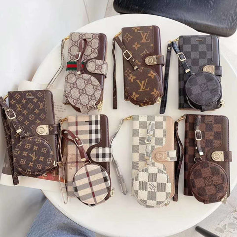 New Fashion Genuine Leather Multifunctional Phone Case Wallet Case for iphone