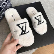 Fashion winter warm comfortable home lambswool slippers