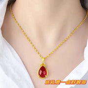 18k yellow gold necklace clavicle chain