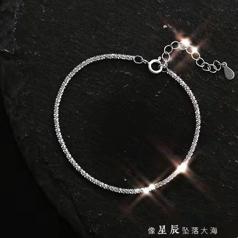 Four Leaf Clover Sterling Silver Heart Bracelet