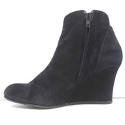 Lanvin Wedge Ankle Boots Black Suede Size 37