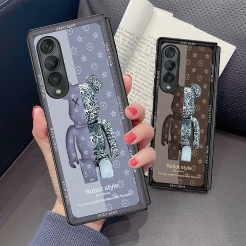 Mechanical bear Samsung zfold3 mobile phone case