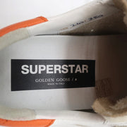 Golden Goose Superstar Double Tongue Glitter Star Sneakers White Size 37 NEW