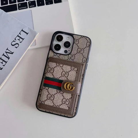 Retro Card Holder phone case for iPhone