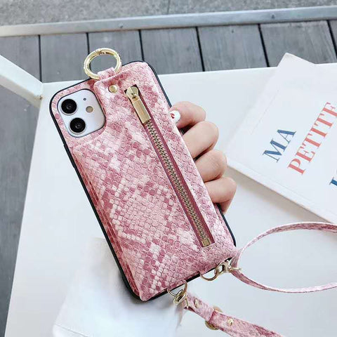 Snake Pattern Wallet Phone Case